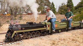 Firing up and running the Canadian National #6060 4-8-2 live steam locomotive