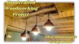 Handcrafted Woodworking Project That Illuminates Every Home | DIY Woodturning Light Build