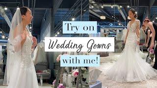 Try on Wedding Dresses with me! + WEDDING UPDATES