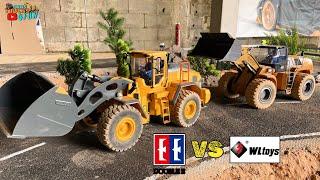 Double E RC Wheel Loader E592 VS Wltoys 14800 | Motoclube Diorama | Cars Trucks 4 Fun