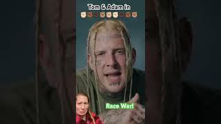 TOM MACDONALD & ADAM CALHOUN - “RACE WAR!” #reaction #tommacdonald #adamcalhoun #shorts #music