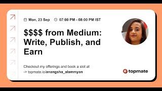 Make $$$$ from Medium - Live Webinar Recording | September 2024