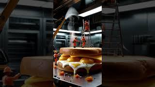 Miniature Builders' Breakfast The Grand Egg Sandwich Assembly 