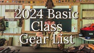 Basic Class Gear List 2024 EXPLAINED