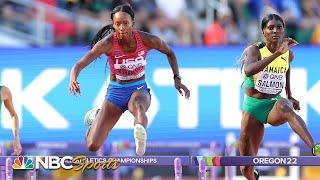 Dalilah Muhammad, defending 400m World Champ, easily wins heat to make semis | NBC Sports