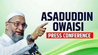 LIVE: Press Briefing by AIMIM Party President Asaduddin Owaisi in Hyderabad | Waqf Board | PM Modi