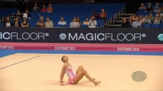 Ayshan BAYRAMOVA (AZE) 2015 Rhythmic Worlds Stuttgart - Qualifications Ribbon