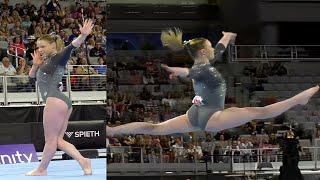 Jade Carey Slow Motion Floor Exercise FX 2024 Xfinity Championships Senior Women Session 2 Day 1