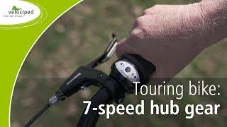 Velociped touring bike: 7-speed hub gear quick start guide