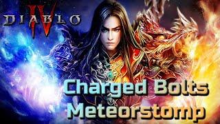 Meteorstomp Charged Bolts Endgame Guide - Best Lightning Sorcerer Build for T100 Season 3 Diablo 4