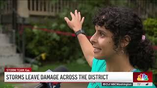 DC residents assess damage from fast-moving storms | NBC4 Washington