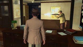 L A Noire Rusty goes crazy and shoots up the police station