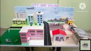 city And village Model | village and city Project | School project|