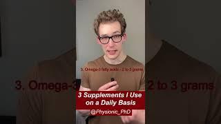 3 Supplements I take for my Health (as a Health Researcher) #shorts