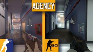 AGENCY CS 2 VS CS:GO / MAP COMPARISON