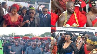 Shatta Wale steals show at Godfather Kofi Aban's mum funeral….Mcbrown, Despite Storms