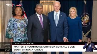 Casal Presidencial mantém encontro de cortesia com Jill e Joe Biden em Nova Iorque