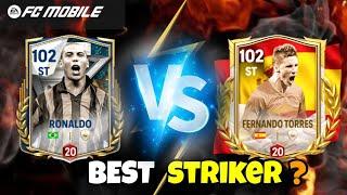 LET'S END THE DEBATE!! 98 FREE R9 VS 98 TORRES BEST ULTIMATE STRIKER BATTLE IN FC MOBILE #fcmobile