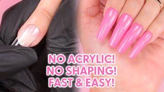 How to apply gel extension nails! | Kiara Sky Nails Gelly Tips! Fast and easy nails,no acrylic‍️