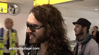 Russell Brand tells reporter "I have only love"