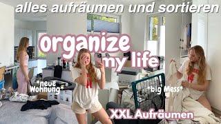 MEINE NEUE WOHNUNG KOMPLETT ORGANISIEREN & SORTIEREN // XXL Aufräumen und Auspacken