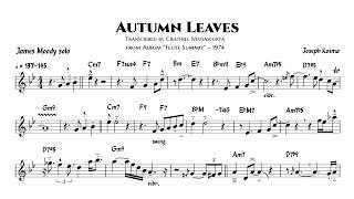James Moody - Autumn Leaves (flute transcription)