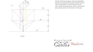 Engineering Drawing Tutorials/Pictorial drawing with front and side view (T 4.5)