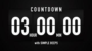 3 Hours Countdown Timer Flip Clock ️