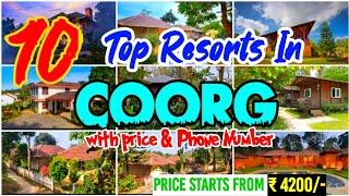 Top 10 Resorts In Coorg || Resorts In Coorg || Places to Visit In Coorg || Best Resorts ||Karnataka