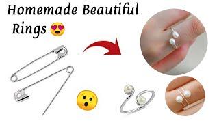 DIY | how to make rings at home easy |Homemade cute rings |couple love rings |homemade ring