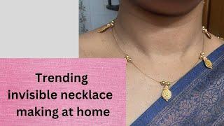 Trending invisible jewellery making with coins for beginners #invisiblejewellery