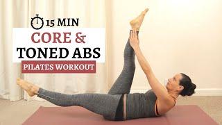 15 Min Core & Toned Abs Workout | No Equipment Intermediate Pilates | Core and Balance