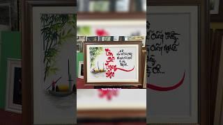 Tranh thêu tặng thầy cô #theutay #tranhtheutayhue #thayco