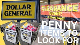 Dollar General Penny Items to Look For and Clearance Event Information