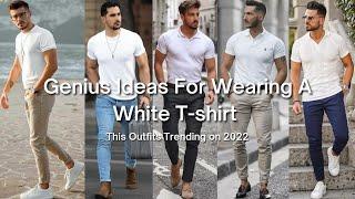 The Ultimate Guide to Wearing a White T-shirt Outfit Like a Pro | Casual White T-Shirt | Style Dude