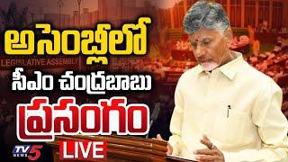 LIVE : అసెంబ్లీలో చంద్రబాబు ప్రసంగం | CM Chandrababu Speech in Assembly | TDP LIVE | TV5 News