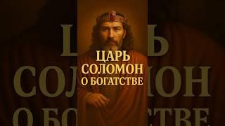 Царь Соломон учит о богатстве ⁉️(Притчи  ) #библия