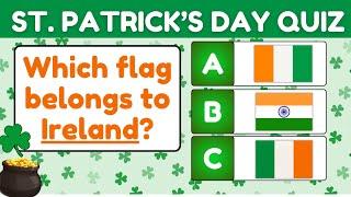 St Patrick's Day Quiz for Kids ️ | 10 Trivia Questions about Saint Patrick's Day | ESL Class Games