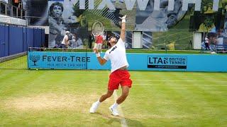 Novak Djokovic Serve Slow Motion - ATP Tennis Serve Technique