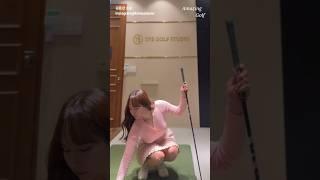 아름다움에 할말을 잃게 되네요. KLPGA 김은선 프로 스윙 Instagram@kimeunsunn