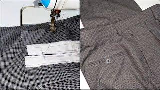 Pant full stitching | Double pleat pant stitching | Part 1