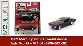 1969 Mercury Cougar metal model Auto World – M 1:64 (AW64021-3B) | modelkit.eu