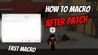 HOW TO MACRO AFTER PATCH UPDATE IN DA HOOD (no specific mouse required)
