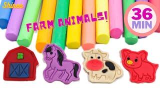 Create and Make Farm Animals with Play Doh | Best Toy Learning Videos for Toddlers