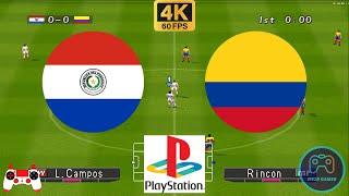 Winning Eleven 2000 - Paraguay vs Colombia - Duckstation PS1 on PC  Full Game [4K60]