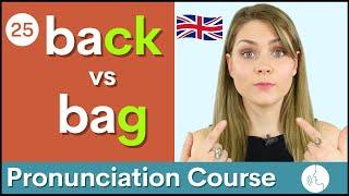 Practice Your English Pronunciation Final /k/ vs /g/ Sounds | Course #25