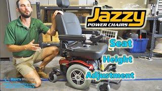 How to Adjust Seat Height on a Jazzy 614 HD or Elite HD - Tutorial