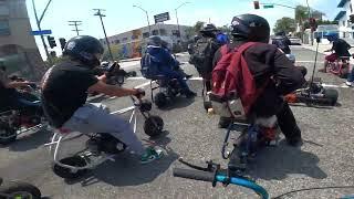 CRAZY MINIBIKE RIDEOUT IN LA! PT. 1