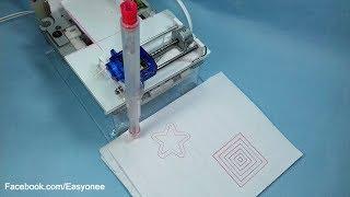 How to Make a CNC Drawing Machine at home arduino projects  (part 2)