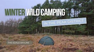 WINTER Wild Camping on the Edale Skyline in the Peak District